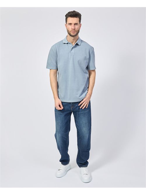 Polo uomo AX in pique di cotone ARMANI EXCHANGE | XM000509-AF13055U9287